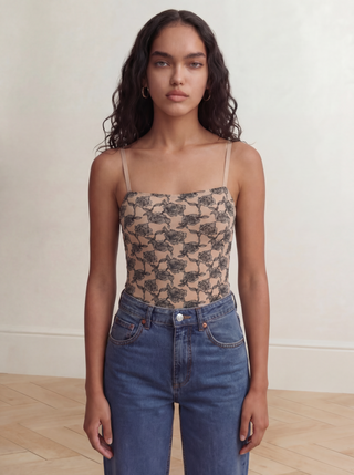 STRAPPY TANK | Floral Lace