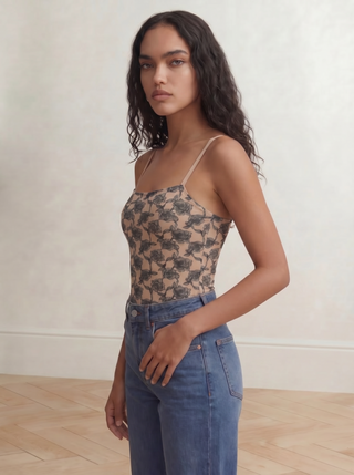 STRAPPY TANK | Floral Lace